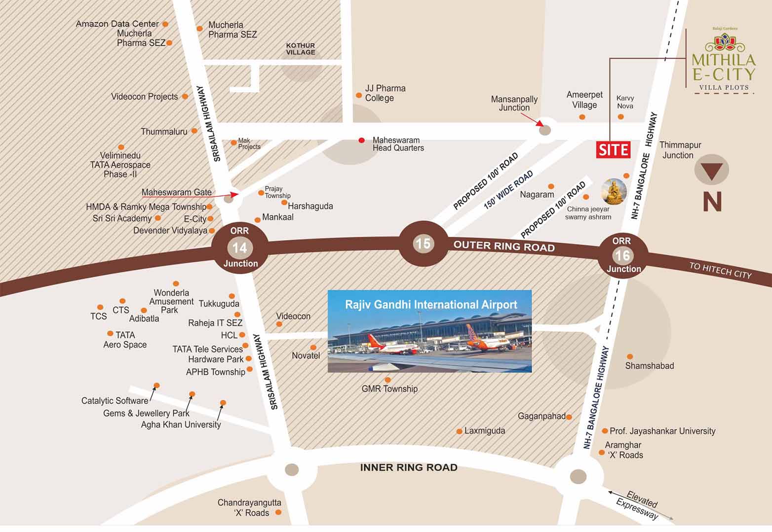 approved plots in thimmapur