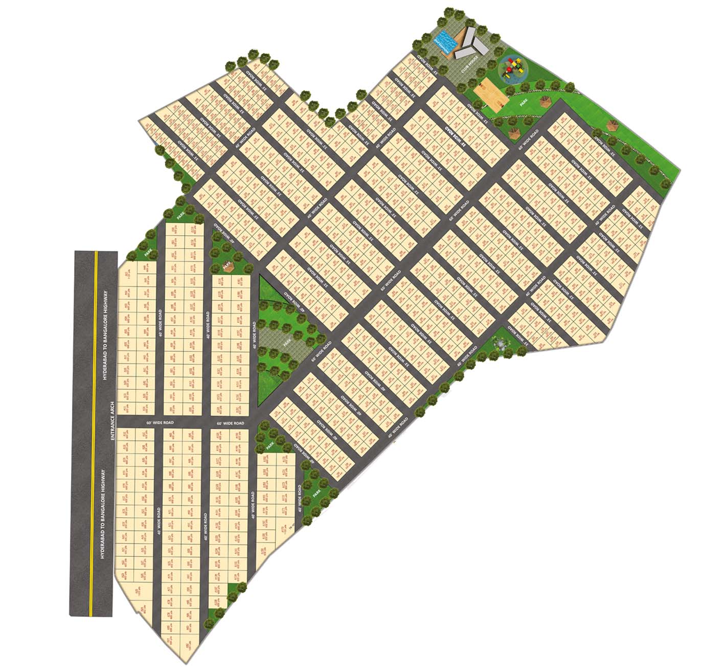 open plots in nandigama