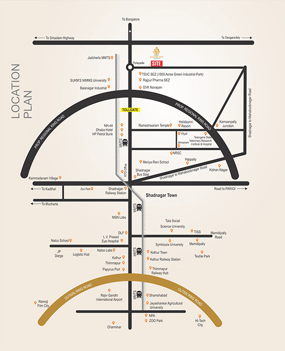 approved plots in polepally